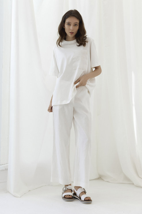 Льняные летние брюки